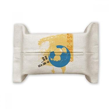 Imagem de Bolsa de linho de algodão com suporte para cobertura de papel para lenços de futebol americano