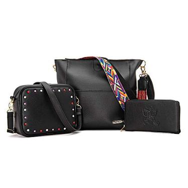 Imagem de Kit 2 bolsas + Carteira Style Black Alice monteiro