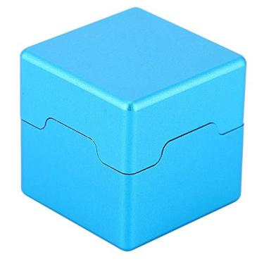 Imagem de Com uma tampa removível, suporte de giz, suporte de giz de bilhar, mini para amantes de giz de sinuca, acessório para soneca de bilhar (azul)