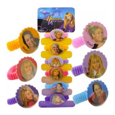 Imagem de Coleção Com 6 Chiquinhas De Cabelo Hannah Montana Disney - Amatoys