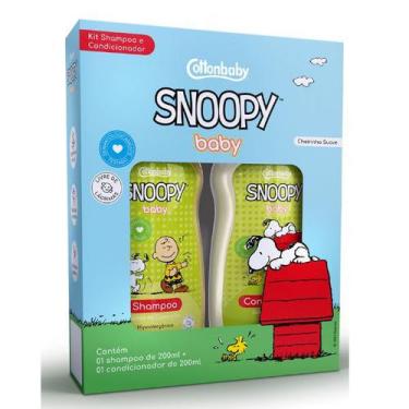 Imagem de Kit Shampoo E Condicionador Cottonbaby Snoopy De Camomila