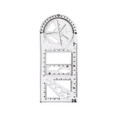 Imagem de Generic Régua geométrica multifuncional Modelo de aprendizagem de matemática Réguas de desenho artesanal Régua de desenho geométrico para desenhar professores, Estilize um