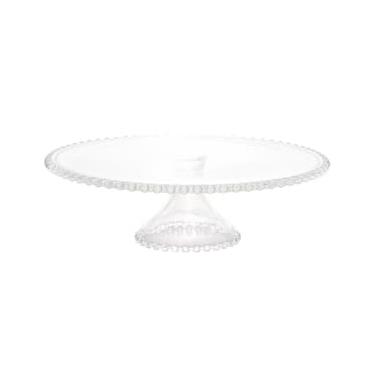 Imagem de Prato para Bolo Wolff Pearl com Pedestal em Cristal - 31 cm