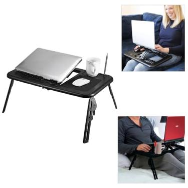 Imagem de Suporte para Notebook Cama Sofá Mesa Base Portátil Dobrável (Preto)