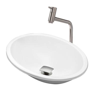 Imagem de Cuba Pia Banheiro Sophia Torneira Dl08 Valvula Inox Click Branco