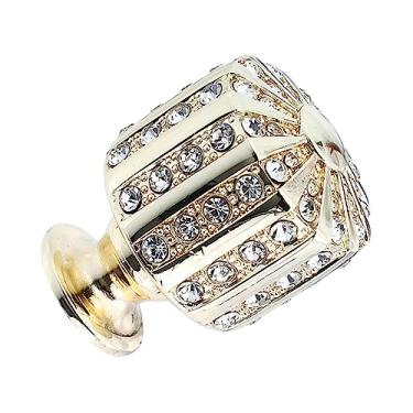 Imagem de Generic 1 Peça Alça De Diamante De Cristal Maçaneta De Portão De Metal De Zinco Maçanetas De Armário Modernas Maçanetas De Guarda-Roupa Maçaneta De Porta De Armário Maçanetas De Porta De