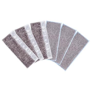 Imagem de Substituição de almofadas de esfregão laváveis de 6 pacotes para acessórios de pano de limpeza Braava Jet M6 (3 almofadas molhadas e 3 almofadas secas)