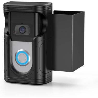 Imagem de OLAIKE Suporte de porta de campainha de vídeo antifurto para campainha de vídeo 1/2/3/3 Plus/4/2ª geração (versão 2020), suporte de campainha sem perfuração para apartamento, aluguel de casa, sala de