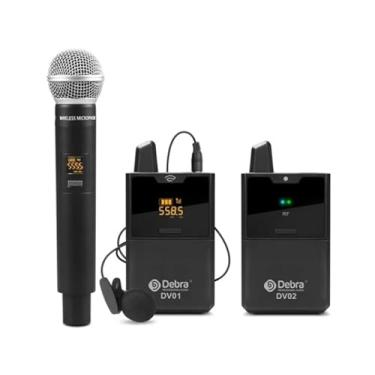 Imagem de Microfone Duplo De Mão E Lapela Para Entrevista Com Monitor