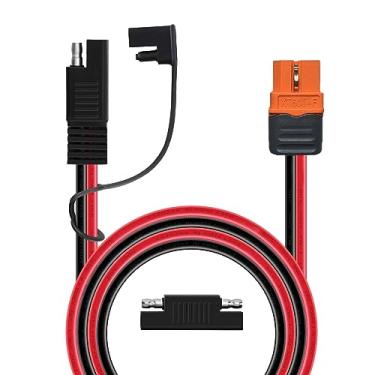 Imagem de ZkeeShop Adaptador XT60i para SAE 10AWG Cabo de carregamento solar XT60i-F Cabo de extensão com adaptador reverso SAE compatível com estação de energia portátil Ecoflow Solar Generator 1,5 m