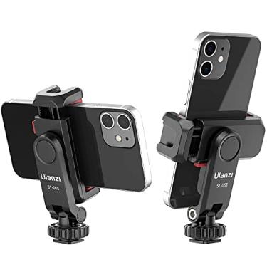Imagem de ULANZI Suporte de tripé de telefone ST-06S, adaptador universal de montagem para smartphone com 2 frias, gira 360° suporte de grampo de celular ajustável, compatível com iPhone 17/16/15