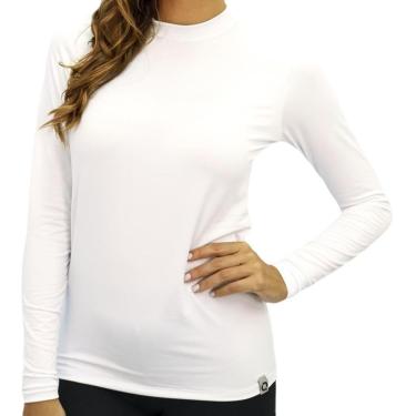 Imagem de Camiseta UV Feminina Proteção Solar Manga Longa Leve Fitness-Feminino