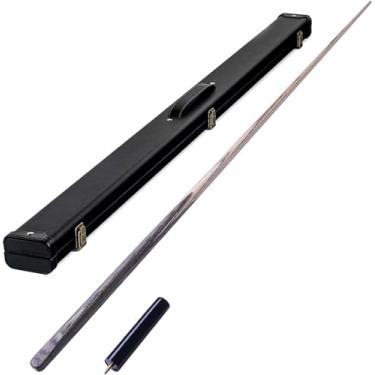 Imagem de Taco de sinuca, tacos de bilhar de sinuca 143 cm, com caixa de armazenamento, bom equilíbrio e peso, para bares de piscina, clubes e jogadores de bilhar, com acessórios de extensão (pontas de 9,8 mm,