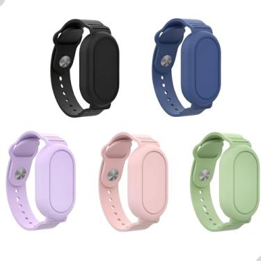 Imagem de Genérico Pulseira para SmartTag 2 Localizador Silicone Á Prova D’Água Capa Infantil Idosos (Rosa) 24 cm