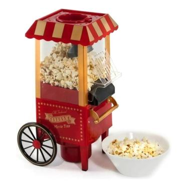 Imagem de Pipoqueira Elétrica Popcorn Retrô Vintage Classica 220v  PopCorn Machine