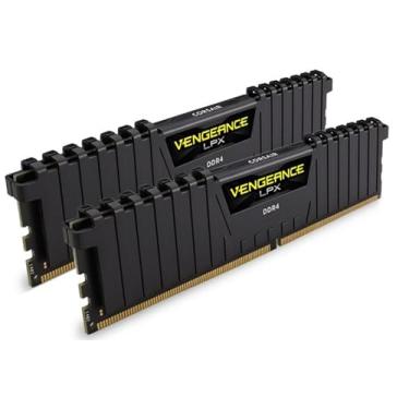 Imagem de Memoria desktop gamer ddr4 corsair cmk8gx4m2a2400c16 8gb kit (2x4gb) 2400mhz dimm cl16 vengeance black