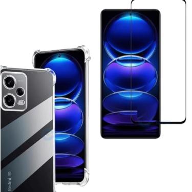 Imagem de Kit Capa Capinha Anti Impacto + Película Ceramica 9D Para Xiaomi Redmi Note 12 Pro 5G / 12 Pro+ 5G