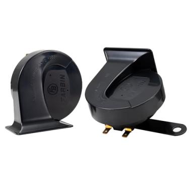 Imagem de BANHAO Buzina de carro para caminhão, buzinas de caracol 12 V, à prova d'água, tom alto e baixo, ajuste universal, buzina elétrica super alta para trens/navios/motocicletas, kit de buzinas de veículo