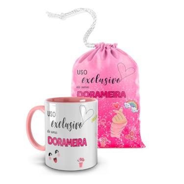 Imagem de Caneca Rosa Dorama - Uso exclusivo de uma dorameira + Saquinho