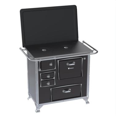 Imagem de Fogao a Lenha GII N 1 Gab Preto com Tampa