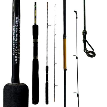 Imagem de Vara Pesca MIG Tilápia 04-10lb Duas Partes MIP07 2,30m Fibra de Vidro Molinete