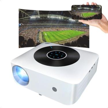 Imagem de Projetor Wzatco H1 7000 Lumens Com Android Espelhamento Bluetooth Wifi