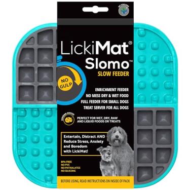 Imagem de Lickimat Slomo, alimentadores lentos para cães para tédio e redução de ansiedade; perfeito para alimentos, petiscos, iogurte ou manteiga de amendoim Alternativa divertida para uma