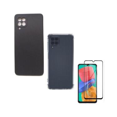 Imagem de Capinha Para Galaxy M62 Tela 6.7" Kit Capas + Pelicula 3D - ELXCASES