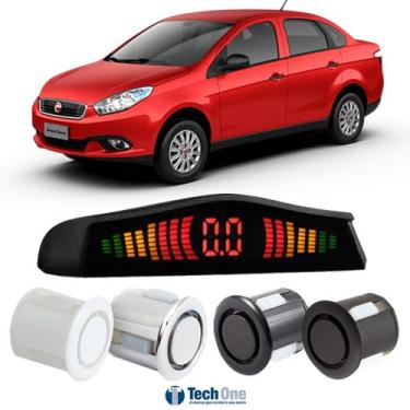 Imagem de Sensor De Estacionamento Ré Display Led Fiat Grand Siena - Tech One, P