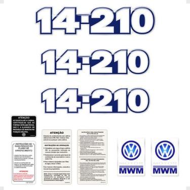 Imagem de Kit Adesivos Caminhão VW 14-210 Emblemas Resinados Generico - SPORTINO