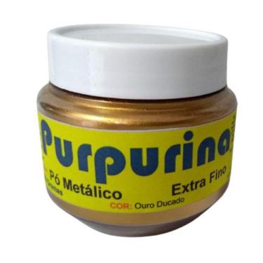 Imagem de Purpurina Pó Metálico Ouro Ducado Dourado Extra Fina de Alta Qualidade