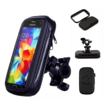 Imagem de Suporte Capa Porta Celular GPS Guidão Bike Bicicleta Moto Case Imperme
