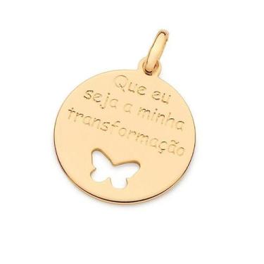 Imagem de Pingente banhado ouro 3x 24k 18k e 22k feminino borboleta rommanel que