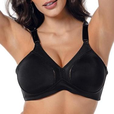 Imagem de Sutiã Sustentação DeMillus 78908 Cetinete, Preto, 48