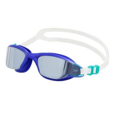 Imagem de Óculos De Natação Flow 509244 Speedo, Azul marinho, Fumê espelhado