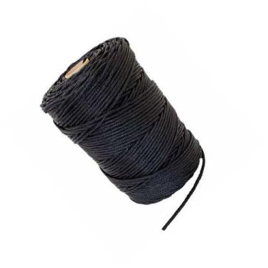 Imagem de Corda Trançada de Polipropileno 1kg +- 150m 3,5mm - SÓ CORDAS, Preto