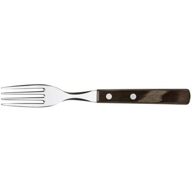 Imagem de Garfo de Mesa Tramontina Aço Inox Churrasco, Castanho