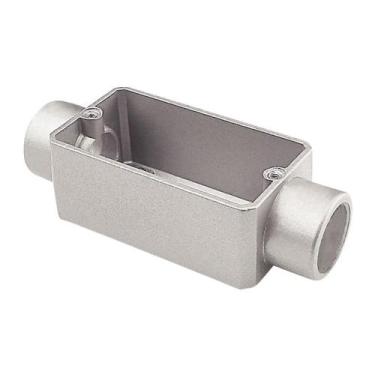 Imagem de Condulete Versátil C 1.1/4" sem Rosca e com Tampa Tramontina, Cinza