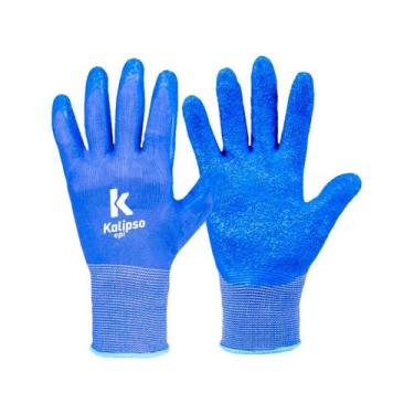 Imagem de Kit 12PR Luva Latex Blue Flex T.7 P -Kalipso
