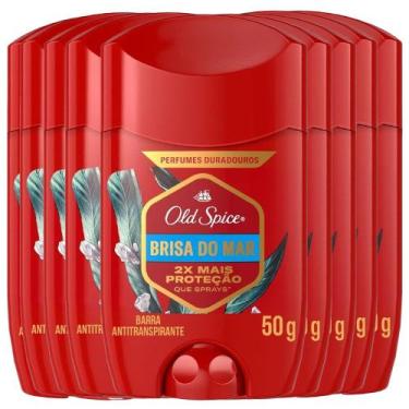 Imagem de Kit Desodorante Stick Old Spice Brisa Do Mar 50g - 9 Unidades