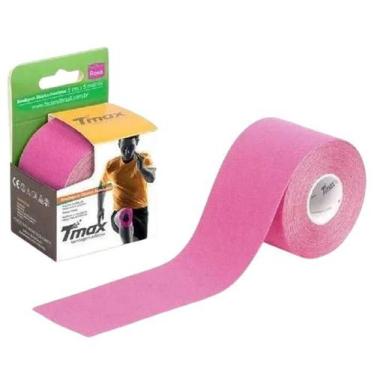 Imagem de Fita De Kinesio Tmax Bandagem Funcional Adesiva Rosa Bioland