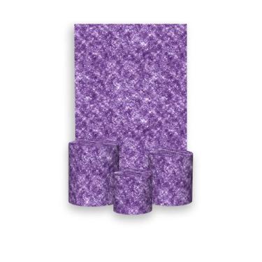 Imagem de Painel De Festa Vertical 1,50 x 2,20 + Trio De Capas Cilindro - Efeito