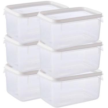 Imagem de Pote de plástico transparente para freezer e micro-ondas 1,9 litros co