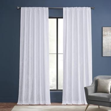 Imagem de HPD Half Price Drapes Cortinas de veludo Lush Crush – Cortina de escurecimento de ambiente de 300 cm de comprimento para quarto e sala de estar, visual luxuoso, design de bolso de haste, (1 painel),