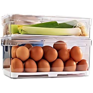 Imagem de Organizadores Com Tela P/ Alimentos Frutas Retangular Grande 3 UN - PL