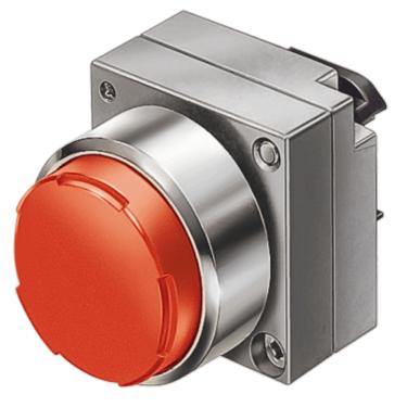 Imagem de Botão Frontal Saliente Metálico Vermelho 3SB3500-0BA21 – Siemens
