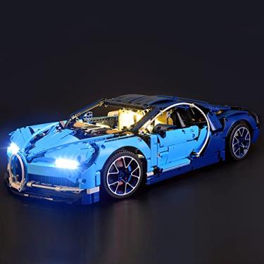 Imagem de GEAMENT Upgraded Version LED Light kit for Technic Bugatti Chiron - Compatible with 42083 Lego Race Car Building Model (Lego Set Not Included)