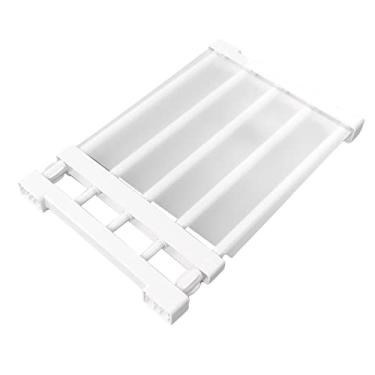 Imagem de Armário de Tensão Prateleira Expansível Divisor Rack Armazenamento Versátil Organizador Guarda-roupa para Armário Banheiro Cozinha (38‑55 cm/15‑21,7 pol. de comprimento)