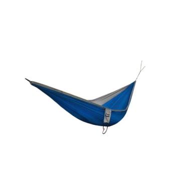 Imagem de Nautika, Rede Para Descanso Confortável Kokun Casal, Possui Proteção UV 50+, Tratamento Bactericida, Alta Ventilação, Máximo Conforto, Para Cochilar, Dormir ou Relaxar, Cor Azul com Cinza
