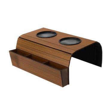 Imagem de Esteira Suporte Porta Copos Copo Braço Sofá (CARAMELO)